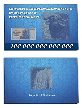 100兆ジンバブエドル ケース付き ハイパーインフレ紙幣 ジンバブエ 発行_2