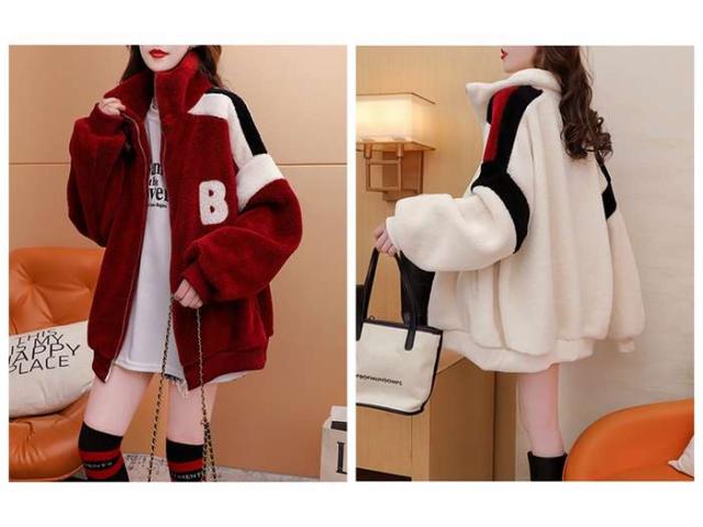 冬新作 予約商品 大きいサイズ レディース ボア ジャケット アウター ジップアップ 韓国ファッション カジュアル かわいいLL-4L 大人 30代 40代 50代 冬服 202310の通販は 4,860円