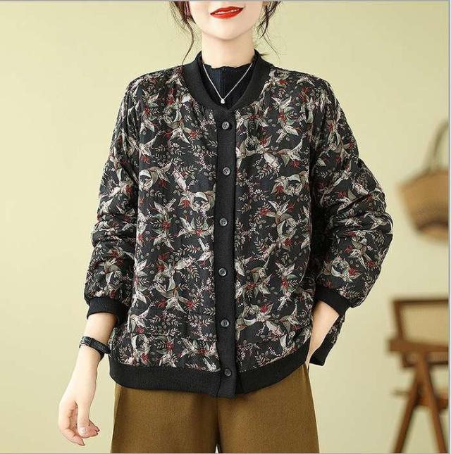 冬新作 予約商品 大きいサイズ レディース カーディガン フラワー リーフ柄 総柄 ボタンカーディガン トップス LL 3L 4L 5L 韓国ファッション かわいい 大人 30代 40代 50代 冬服 202310の通販は 6,940円