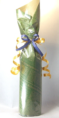ボトルラッピング 1本用 英字 緑の通販はau Pay マーケット 酒の倉之助