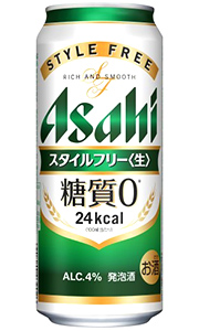 アサヒ スタイルフリー 生 糖質ゼロ 500ml缶 バラ 1本 発泡酒 アサヒビール の通販はau Pay マーケット 酒の倉之助
