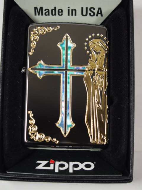 ジッポーZippo シェル Shell マリア クロス・Maria＆Cross BN/GO 