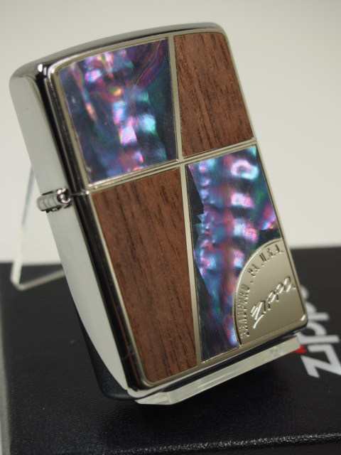 ジッポーZippo Shell Wood 貝＆木 シルバー シェルウッド P/SV