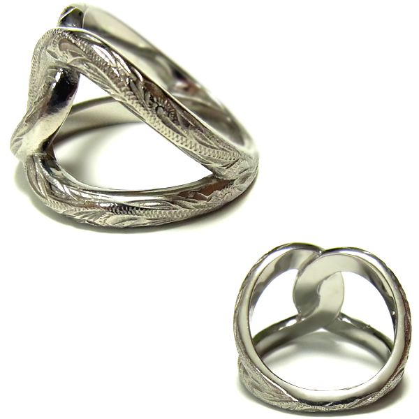 ハワイアンジュエリー リング K14イエローゴールドコーティング サージカルステンレス シルバー プルメリア 記念日 誕生日 プレゼント ギフト ラッピング対応 アレルギー対応 ペアリング セットにも の通販は