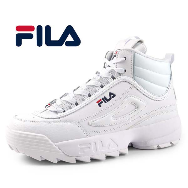 フィラ FILA DISRUPTOR II MID 5XM02360-125 ディスラプター 2 ミッド 白 厚底 チャンキーソール カジュアルスニーカー ストリート シン