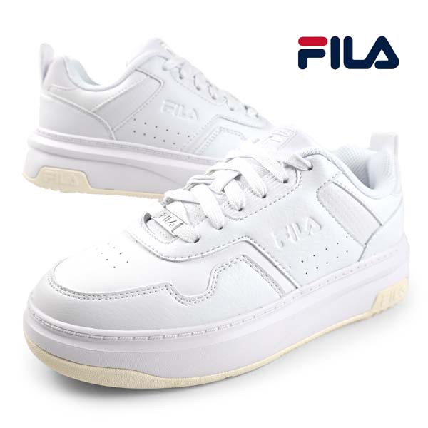 Asset着用 ポーチ付き フィラ FILA ARCADE EVO WFW24003-100 フィラアーケード エヴォ 白 ホワイト 軽量カジュアル 厚底スニーカー クラ