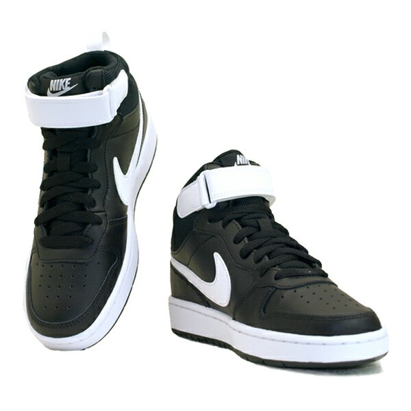 ナイキ Nike Court Borough Mid 2 Cd77 010 ナイキ コート バーロウ ミッド 黒白 スニーカー ジュニア レディースの通販はau Pay マーケット クリックマーケット Au Payマーケット店