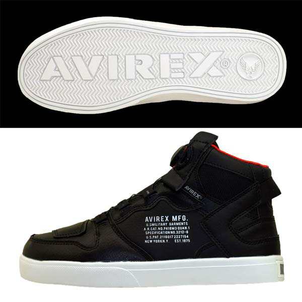 アビレックス AVIREX DICTATOR MC ダイヤルロック ミッドカット
