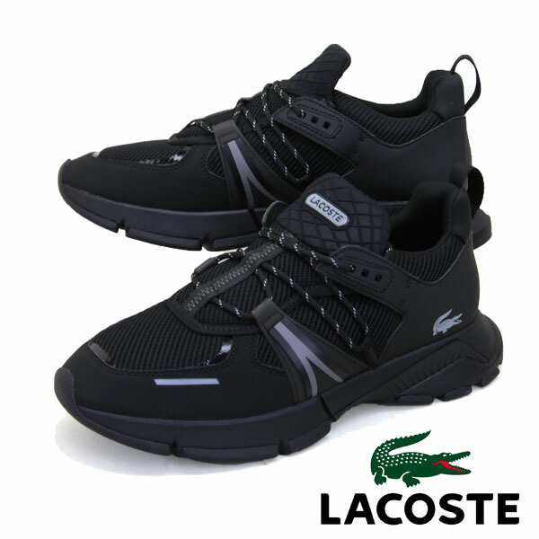 ラコステ LACOSTE L003 0722 1 SM00643-02H 黒 スポーツスニーカー 日本正規品 メンズ シンプル スポーティ  送料無料｜au PAY マーケット