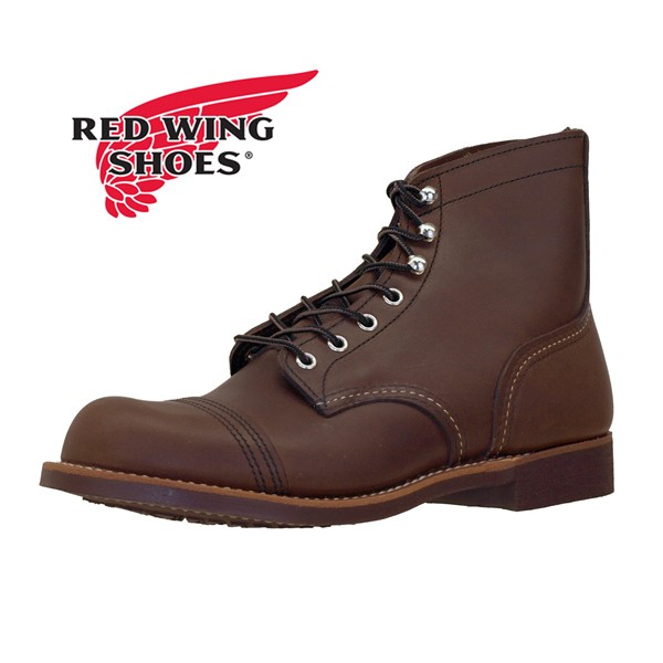 [送料無料] 保革オイルプレゼント！ レッドウイング アイアンレンジャー アンバー 濃茶 REDWING 8111