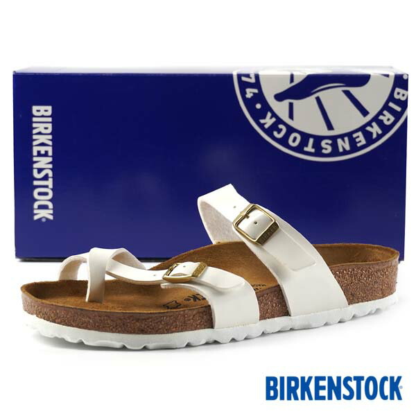 【日本正規品】ビルケンシュトック BIRKENSTOCK Classic Mayari マヤリ トング コンフォート サンダル 1005280 エナメル パテント 白 レの通販は