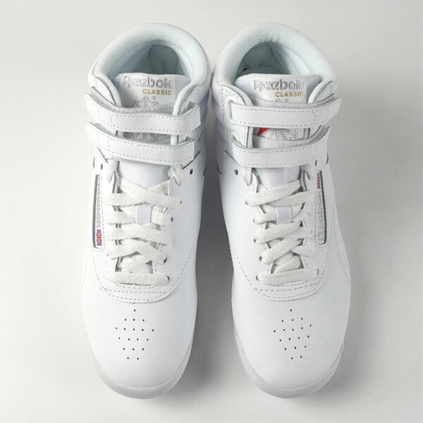 リーボック Reebok F/S HI 100000103 フリースタイル ハイ 白 クラッシック ミッドカット アンクルストラップ フィットネス トレーニングの通販は