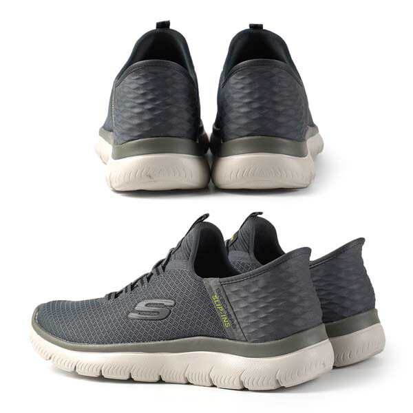 スケッチャーズ SKECHERS SLIP-INS SUMMITS-HIGH RANGE スリップインズ サミッツ-ハイ レンジ 232457 BBK  CHAR カジュアル ウォーキング ｜au PAY マーケット