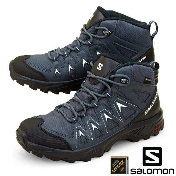 サロモン SALOMON X BRAZE MID GTX W 471811 ゴアテックス 防水/透湿 トレッキング 軽量 登山靴 レディース 送料無料  カジュアル アウト｜au PAY マーケット