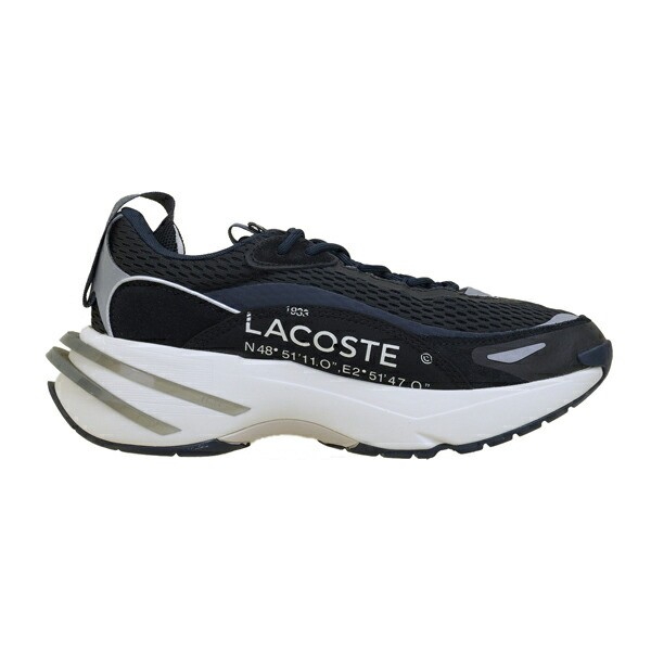 ラコステ LACOSTE ODYSSA 123 1 SMA 45SMA0004 21G 075 黒紺 白 チャンキーソール スニーカー 厚底 正規品  メンズ シンプル カジュアル ｜au PAY マーケット