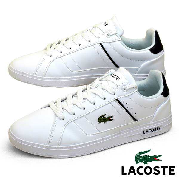 [日本正規品] ラコステ LACOSTE EUROPA PRO TRI 123 1 SMA 白 45SMA0116-042 クラシックコートスニーカー カジュアル シンプル スポーテ