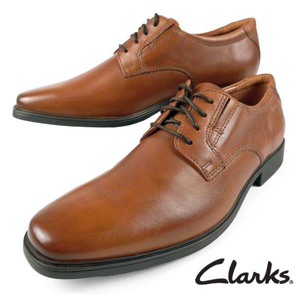 クラークス Clarks Tilden Plain ティルデン プレーン 26130097 ビジネスシューズ レースアップ 本革 タン ブラウン シンプル おしゃれ