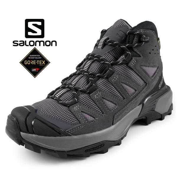 サロモン SALOMON X ULTRA 360 LTR MID GTX W 475711 Shark/Nine Iron/Cloud Gray ハイキング 登山靴 ゴアテックス 軽量 防水 アウトドア カジュアル シンプル レディース 送料無料の通販は
