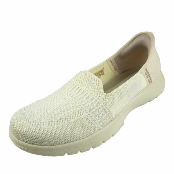 スケッチャーズ SKECHERS SLIP-INS ON - THE - GO FLEX - CAMELLIA 138181 OFWT スリップインズ 白 スリッポン ニット 高通気性 バレエシューズ カジュアルパンプス シンプル レディース 送料無料の通販は
