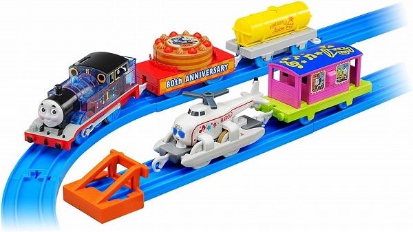 4904810958468:プラレール きかんしゃトーマス原作出版80周年 トーマスとハロルドのパーティーコレクション【新品】 きかんしゃトーマ…