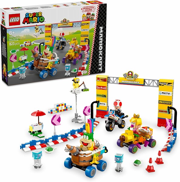 5702017816531:レゴ スーパーマリオ マリオカート ベビィピーチ と グランプリ セット 72036【新品】 LEGO Super Mario 知育玩具