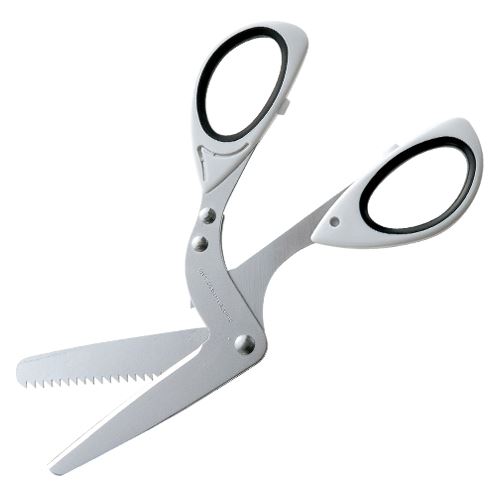 （まとめ買い）サンスター文具 シュレッダーはさみ 白 S6301401 00066362 〔3個セット〕 【北海道・沖縄・離島配送不可】