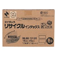 （まとめ買い）ニチバン マイタックリサイクルインデックス 青枠 MLBB-131BR ｱｵﾜｸ 00043348 〔×3〕 【北海道・沖縄・離島配送不可】