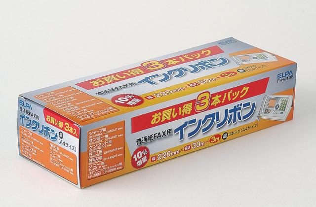 （まとめ買い）ELPA FAXインクリボン FIR-A01-3P 〔×3〕 【北海道・沖縄・離島配送不可】