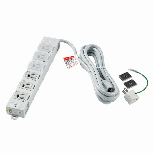 （まとめ買い）ELPA カバー付事務所向けタップ６Ｐ OAT-JPC63B 〔×3〕の通販は