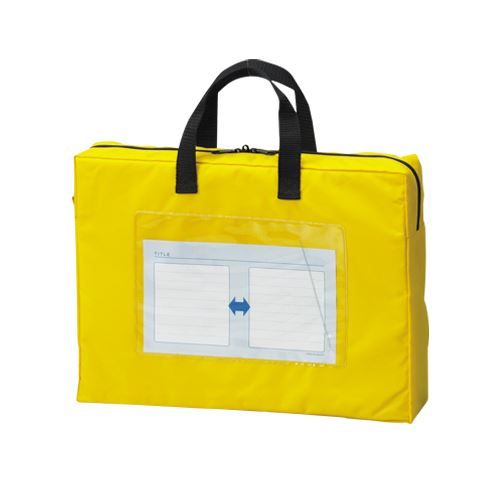 （まとめ買い）クラウン メールバッグ イエロー CR-ME44-Y 00028509 〔3個セット〕 【北海道・沖縄・離島配送不可】