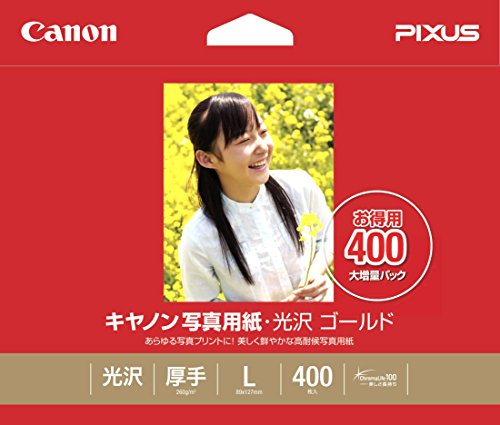 （まとめ買い）キヤノン 写真用紙光沢ゴールドL判400枚 GL-101L400 00915296 〔3冊セット〕 【北海道・沖縄・離島配送不可】