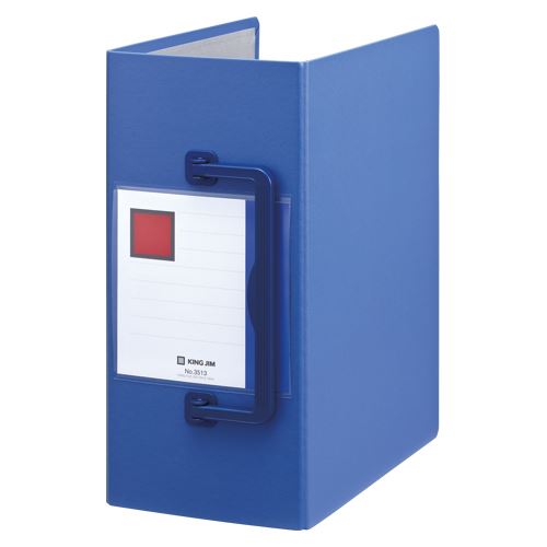 （まとめ買い）キングジム キングファイルSD[特厚] 青 3513ｱｵ 00010064 〔3冊セット〕 【北海道・沖縄・離島配送不可】