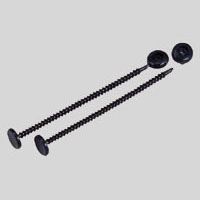 （まとめ買い）カール事務器 ファスナー(100本入)ブラック NO.17-K 00004425 〔×3〕