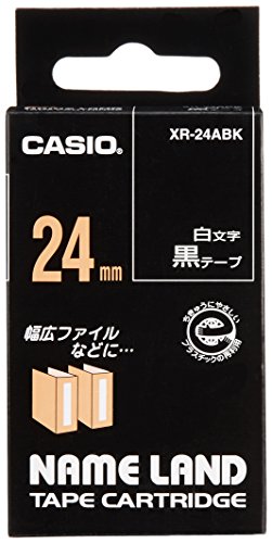 （まとめ買い）カシオ ネームランドテープ XR-24ABK 00028590 〔3個セット〕の通販は 4,759円