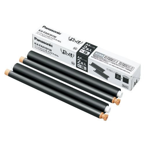 （まとめ買い）パナソニック FAXインクフィルム 15mX2本 KX-FAN191W 00022016 〔×3〕 【北海道・沖縄・離島配送不可】