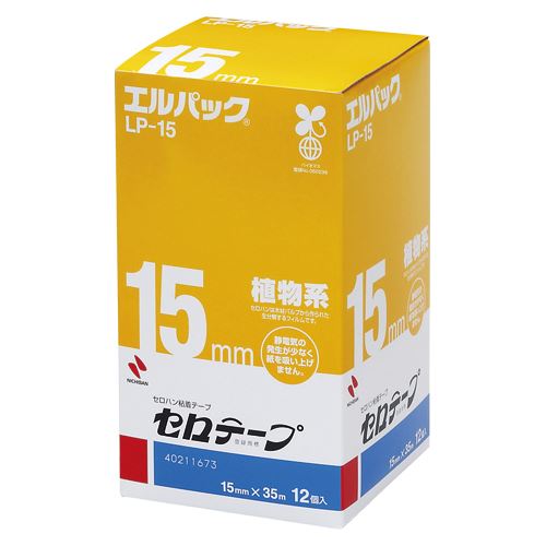 （まとめ買い）ニチバン セロテープ エルパック   〔12巻〕 LP-15 00004541 〔×3〕 【北海道・沖縄・離島配送不可】