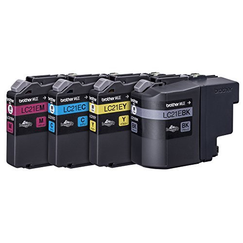 ブラザー インクカートリッジ大容量タイプ お徳用4色パック LC21E-4PK 【北海道・沖縄・離島配送不可】