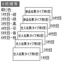 （まとめ買い）ヒサゴ ドットプリンタ帳票 百貨店統一伝票(タイプII型) 6枚複写 1000セット入 BP1726 〔×3〕 【北海道・沖縄・離島配送不可】