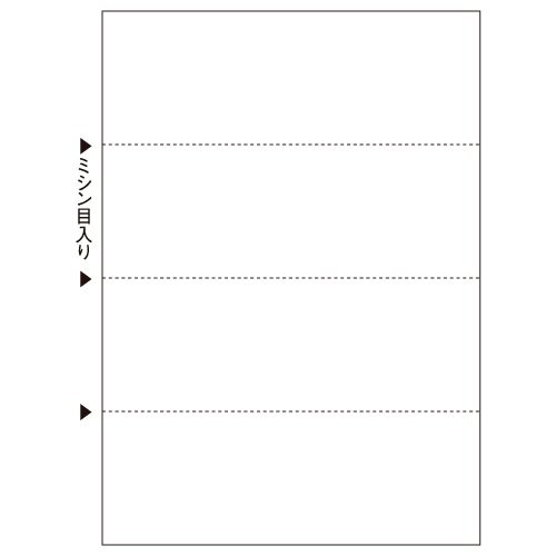 ヒサゴ マルチプリンタ帳票 A4 白紙 ヨコ 4面 100枚入 BP2106 - ノート