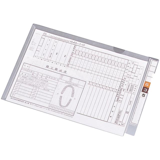 （まとめ買い）リヒトラブ カルテフォルダー フラップ付 A4 HK2003 入数100枚 〔×3〕 【北海道・沖縄・離島配送不可】