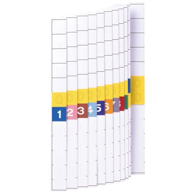 （まとめ買い）リヒトラブ 見出し紙(ロングタイプ)TD2桁印刷タイプ 1組=100枚入 HK2201 〔×3〕 【北海道・沖縄・離島配送不可】 6,243円