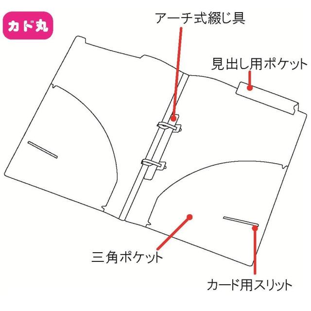 （まとめ買い）リヒトラブ カルテフォルダー アーチ式 A4 HK7735-ミ 〔×3〕 【北海道・沖縄・離島配送不可】_1