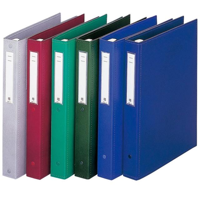 （まとめ買い）リヒトラブ カルテブック 厚型タイプ A4S 4穴 シルバー HB437-6 〔3冊セット〕 【北海道・沖縄・離島配送不可】_1