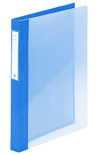（まとめ買い）リヒトラブ カルテブック クリヤータイプ A4S 2穴 ライトブルー HB416-2 〔3冊セット〕 【北海道・沖縄・離島配送不可】