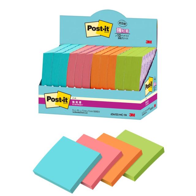 (まとめ) 3M ポスト・イット超丈夫なインデックスキット レッド：40×25mm、ピンク：40×18mm 686-D1 1パック（3冊） | 3M ポストイット フィルム 付箋 インデックスシール