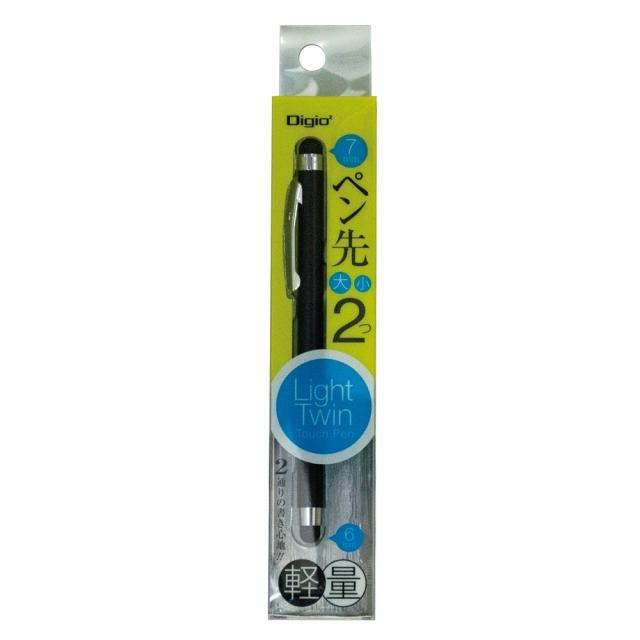 （まとめ買い）ナカバヤシ ライトツインタッチペン ブラック ECTP-11BK 〔3個セット〕 【北海道・沖縄・離島配送不可】