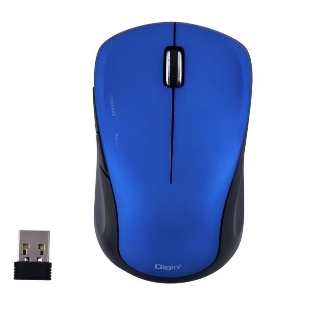 （まとめ買い）ナカバヤシ 無線5ボタンBlueLEDマウス ブルー MUS-RKF118BL 〔3個セット〕 【北海道・沖縄・離島配送不可】_1