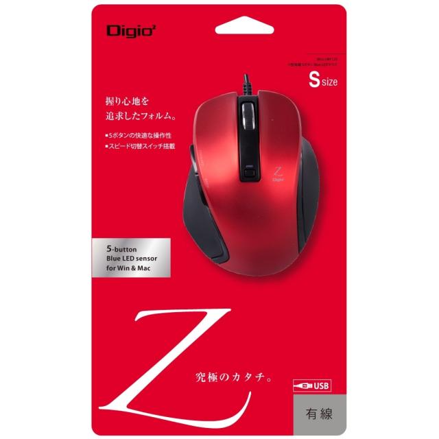 （まとめ買い）ナカバヤシ 小型有線5ボタンBlueLEDマウス レッド MUS-UKF120R 〔3個セット〕の通販は 12,794円