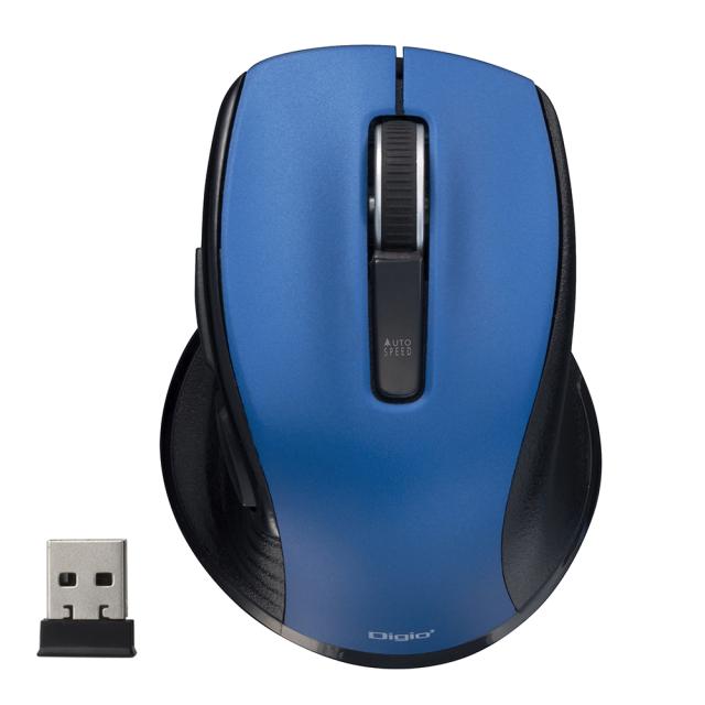 （まとめ買い）ナカバヤシ F_line 無線静音5ボタンBlueLEDマウス Sサイズ ブルー MUS-RKF141BL 〔3個セット〕 【北海道・沖縄・離島配送不可】_1
