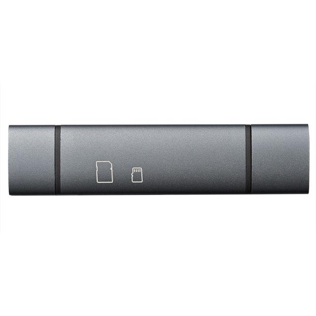 （まとめ買い）ナカバヤシ USB2.0 Type-C&Aアルミカードリーダー グレー CRW-DCSD75GY 〔×3〕 【北海道・沖縄・離島配送不可】 9,674円